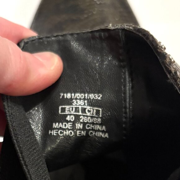 NEW ZARA BROWN SNAKESKIN CHELSEA BOOT W/ MINI STUDS SIZE 40 - Picture 5 of 8